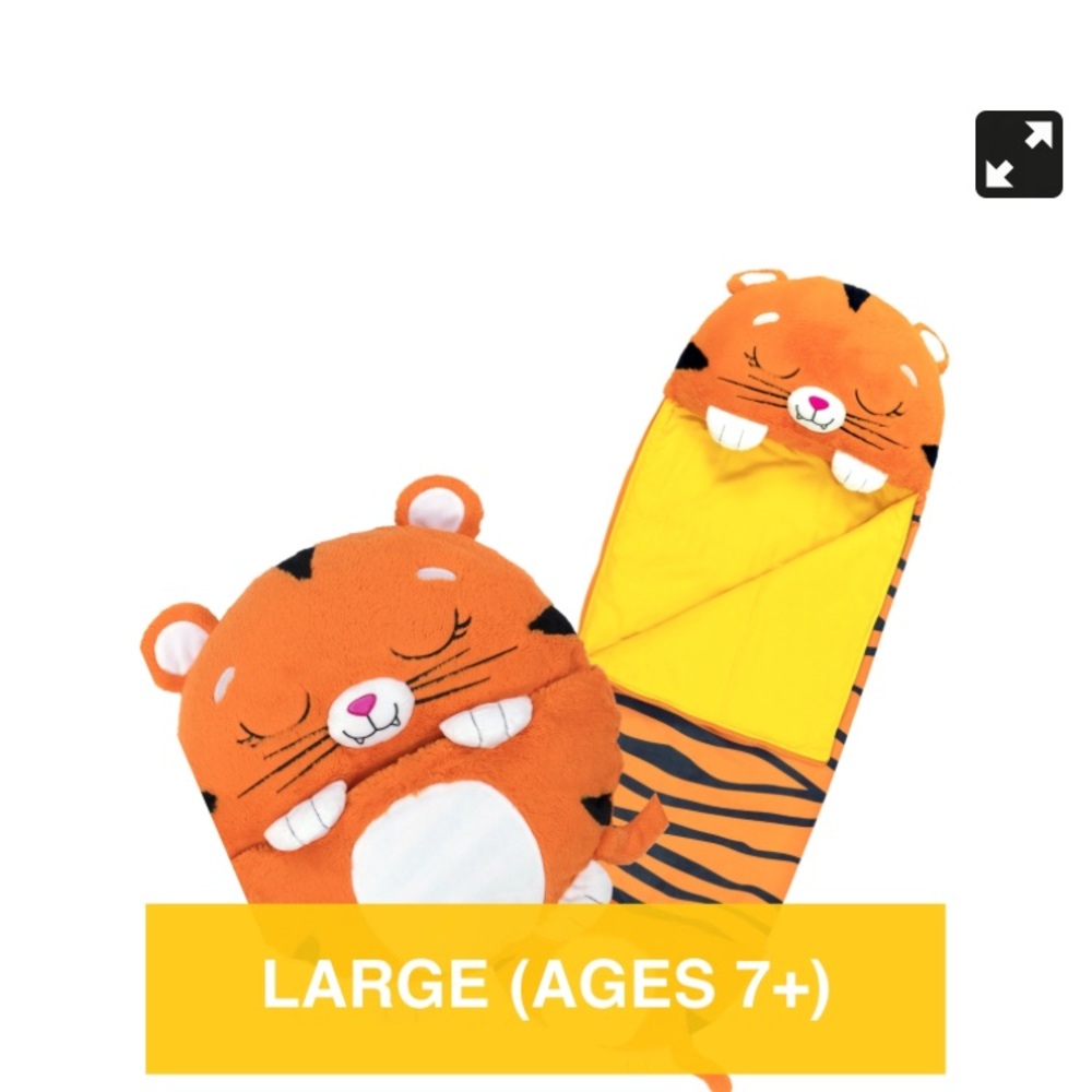 Orange Tiger Kids Sleeping Bag